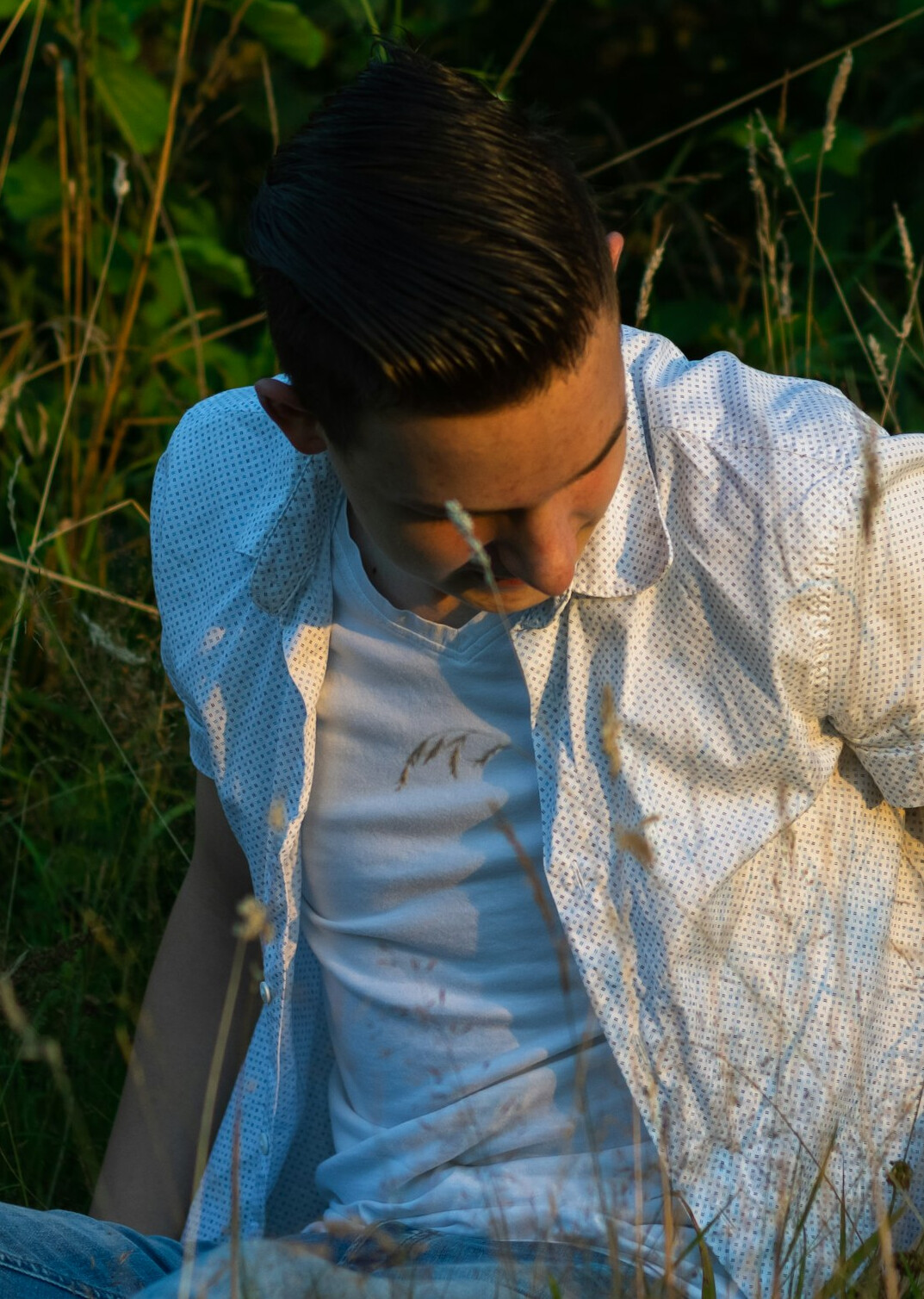 Portrait of a man in a shirt