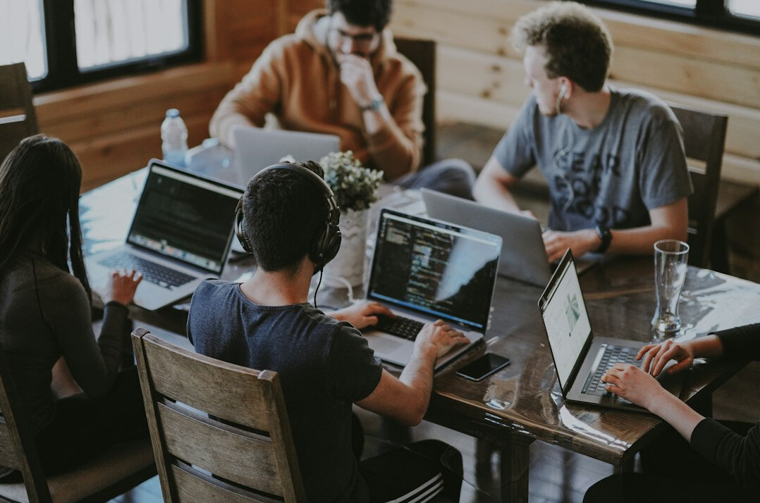 developers coding together
